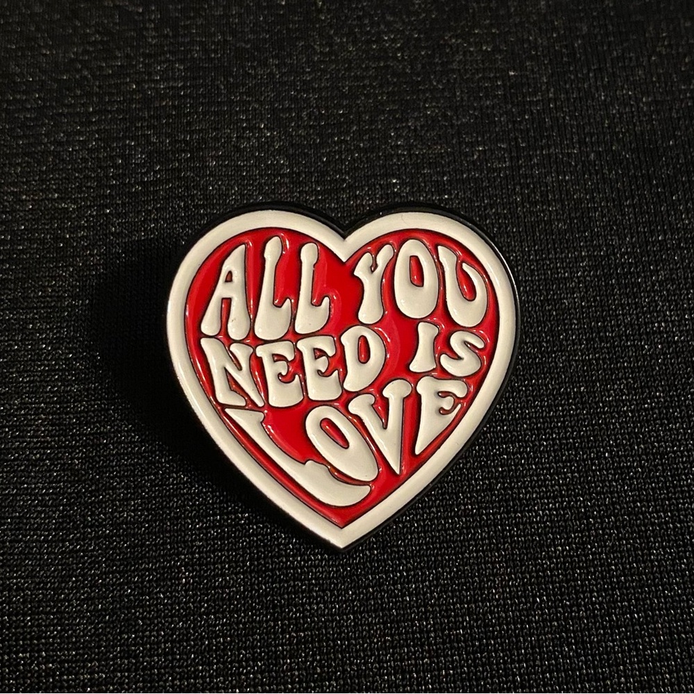 Beautiful message & celebration of The Beatles | Unisex enamel pin/magnets 3/$18